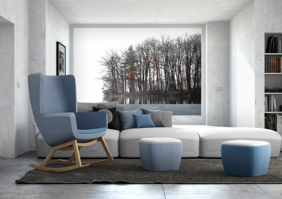 Render Arca Rocking Chair