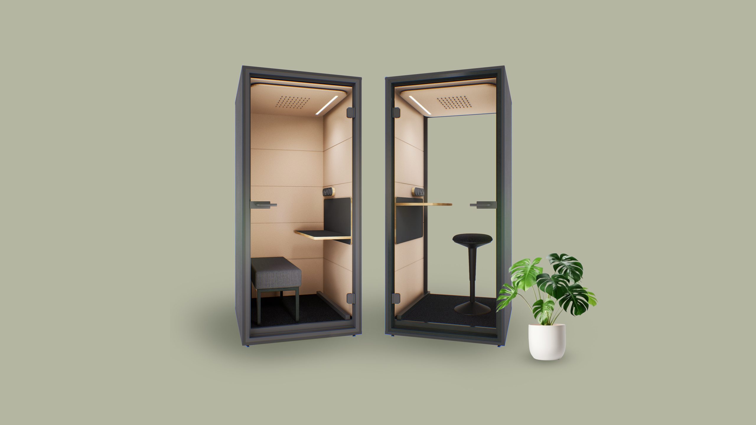 Silenshh Single Acoustic Booth - Asset Interiors