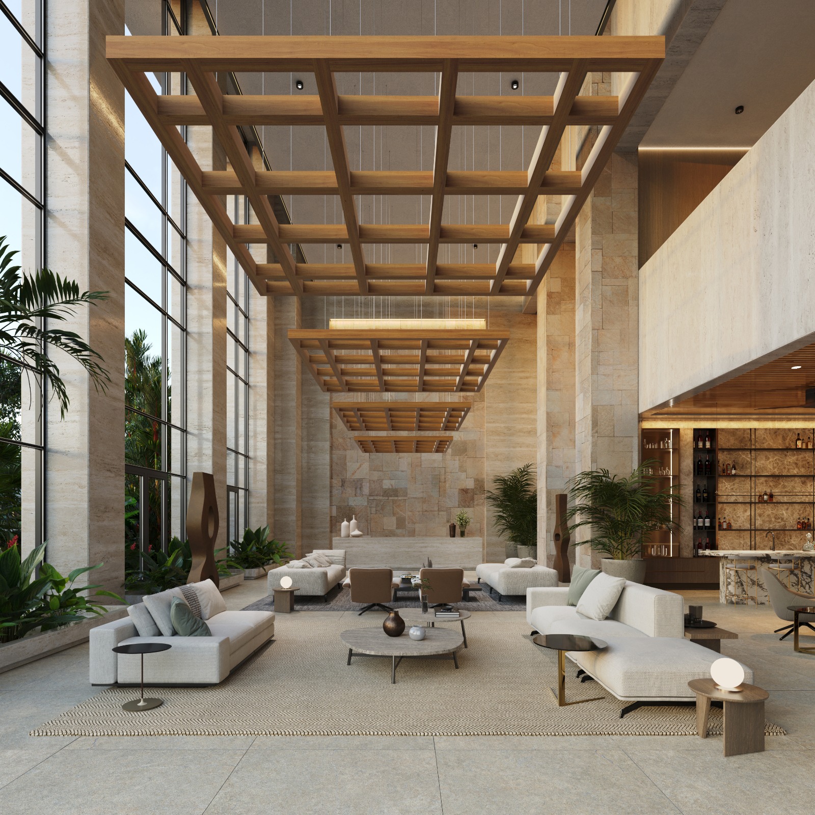 ηχοαπορροφητικά πλέγματα οροφής Zen Grid