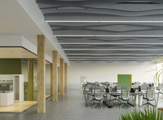 Ηχοαπορροφητικά Φωτιστικά Rail 1