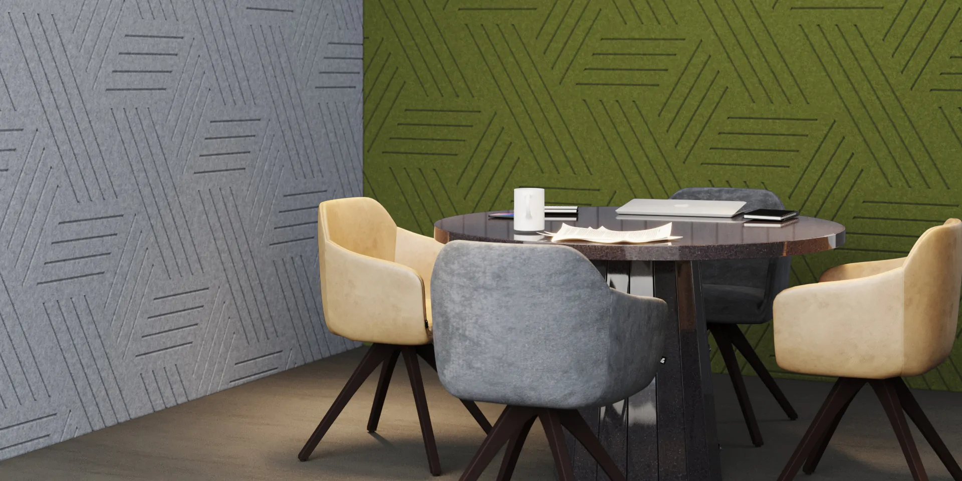 Ηχοαπορροφητικά Πάνελ Τοίχου Geo Tile