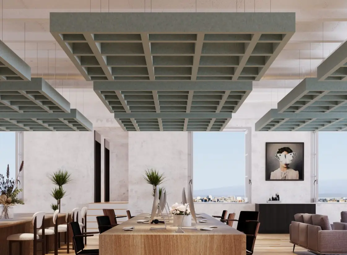 ηχοαπορροφητικά πλέγματα οροφής Zen Grid 3